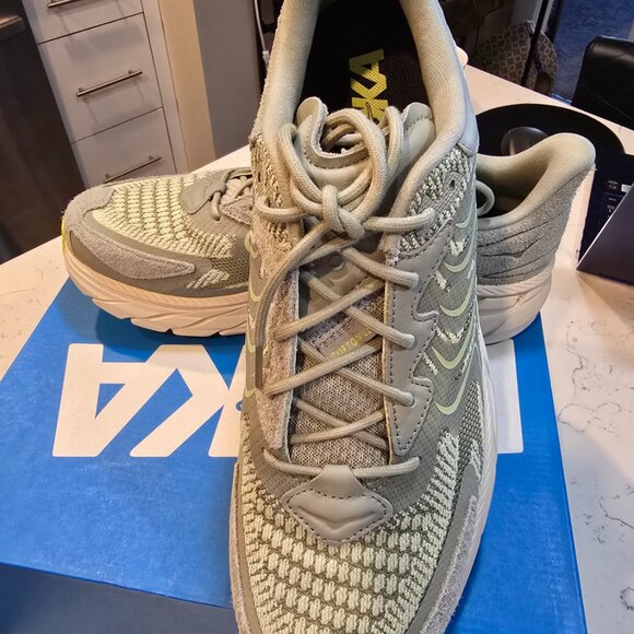 Hoka One One Men Clifton LS Barley Oat Milk 1141550-BYT Running Casual Shoes 12 - Picture 2 of 12